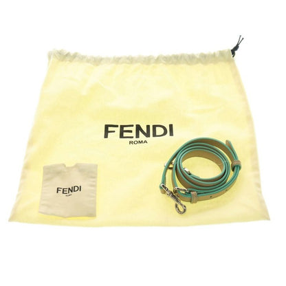 Fendi Trois Jours Leather Handbag Shoulder Bag Beige 8bh333 5QT