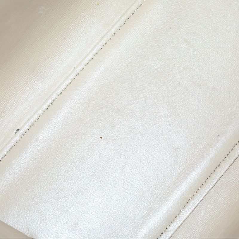 Fendi Trois Jours Leather Handbag Shoulder Bag Beige 8bh333 5QT