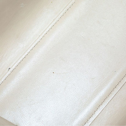 Fendi Trois Jours Leather Handbag Shoulder Bag Beige 8bh333 5QT