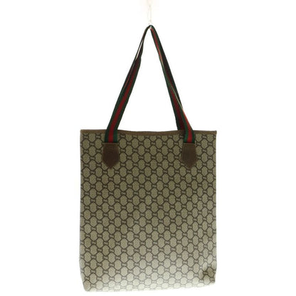 Gucci PLUS TOTE BAG GG Pattern Sherry Line Tote Bag Beige