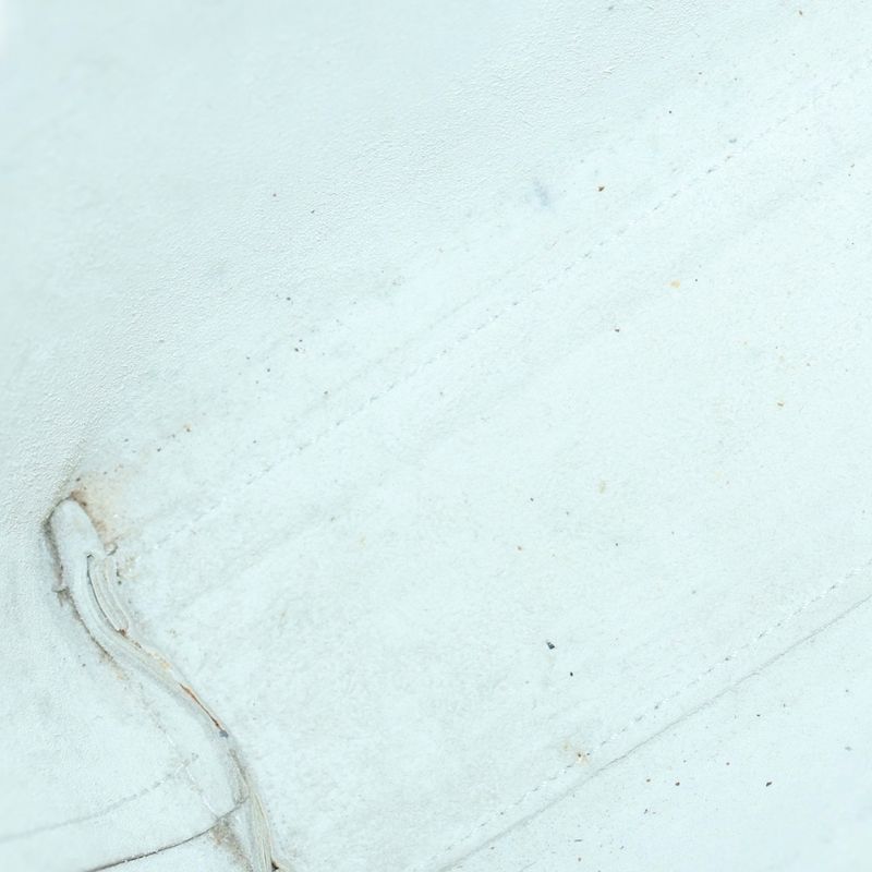 Prada Perforated Logo Handbag Tote Bag Ivory