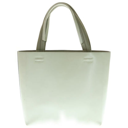 Prada Perforated Logo Handbag Tote Bag Ivory