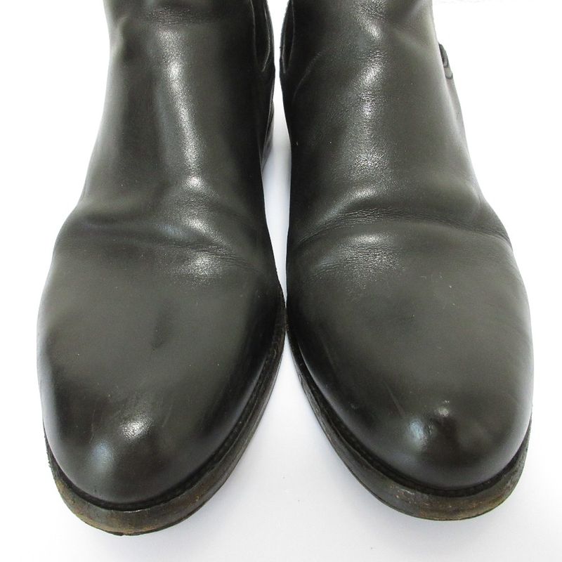 Good Prada Leather Side Gore Chelsea Boots Short Boots Size 39 Equivalent to