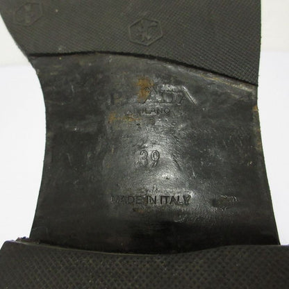 Good Prada Leather Side Gore Chelsea Boots Short Boots Size 39 Equivalent to