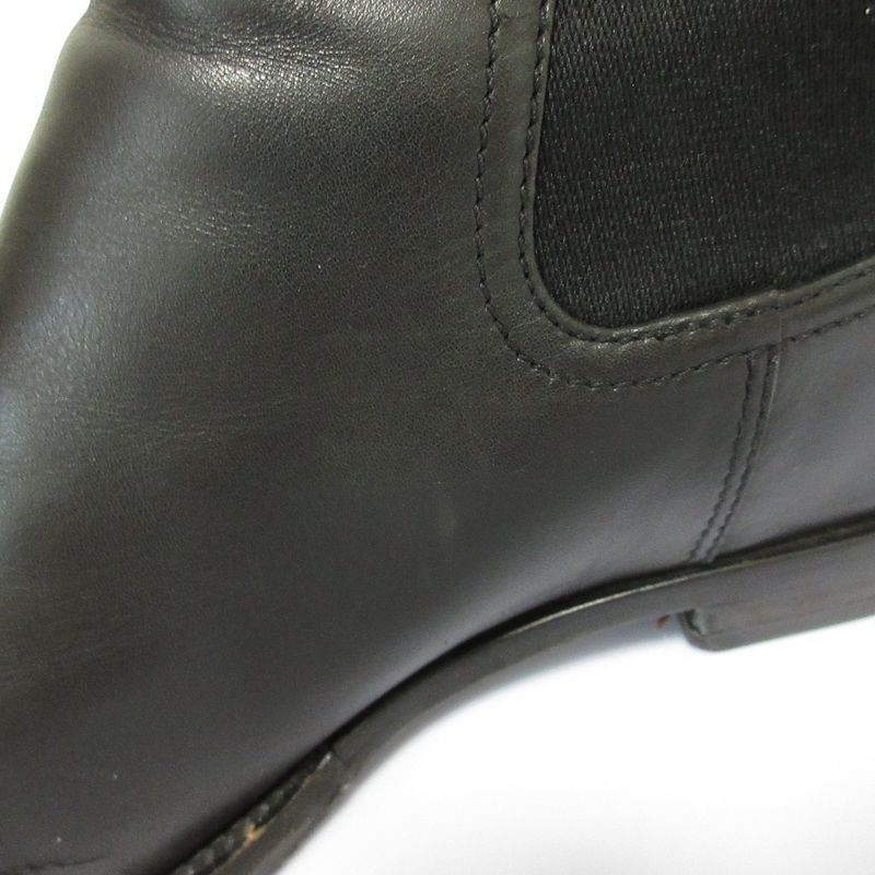 Good Prada Leather Side Gore Chelsea Boots Short Boots Size 39 Equivalent to