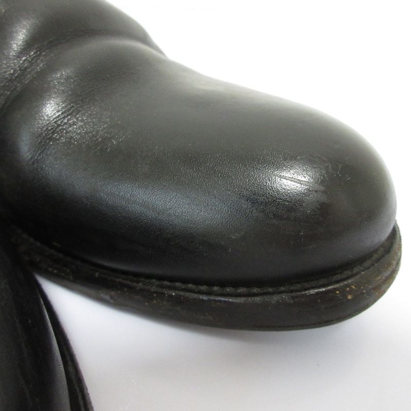 Good Prada Leather Side Gore Chelsea Boots Short Boots Size 39 Equivalent to