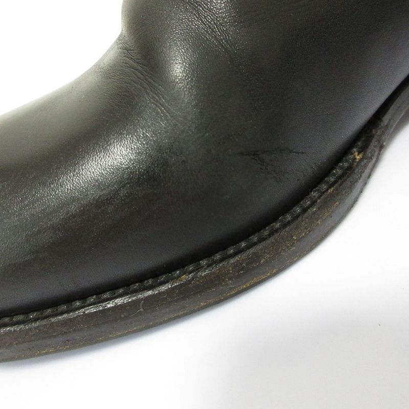 Good Prada Leather Side Gore Chelsea Boots Short Boots Size 39 Equivalent to