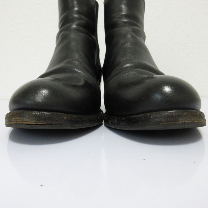 Good Prada Leather Side Gore Chelsea Boots Short Boots Size 39 Equivalent to