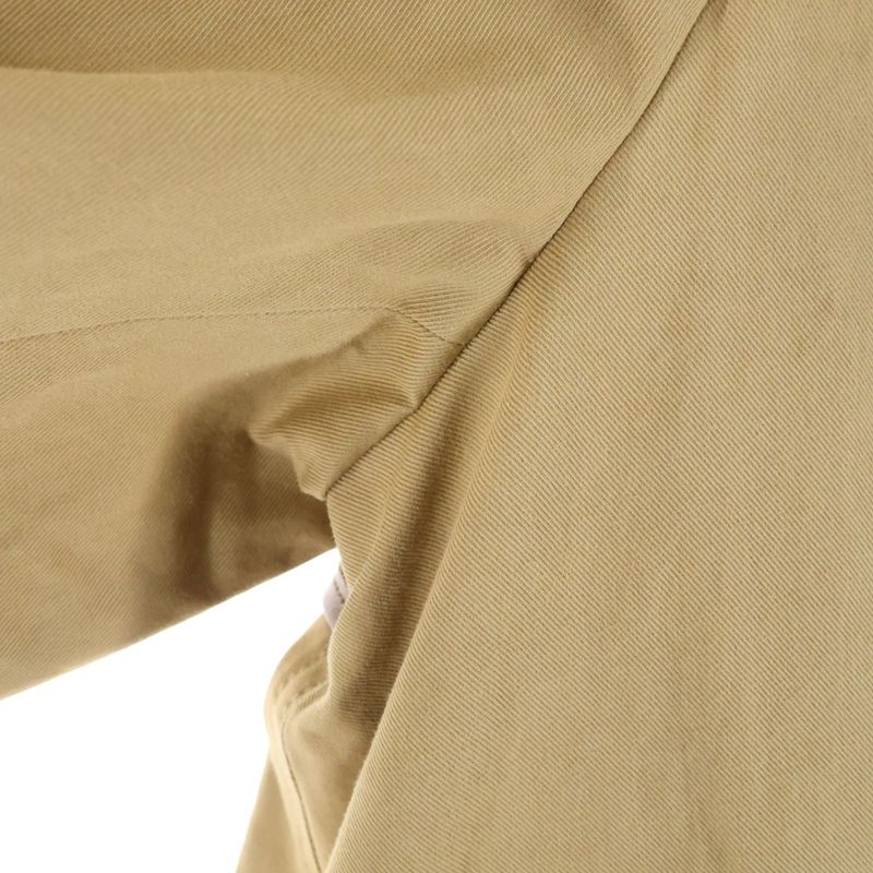 Gucci 20SS Light Cotton Trench COAT Oversized Cotton Chino Leather Trousers