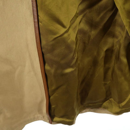 Gucci 20SS Light Cotton Trench COAT Oversized Cotton Chino Leather Trousers