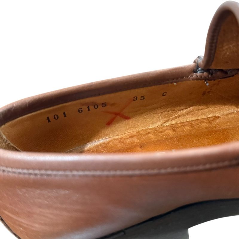 Gucci Leather Horsebit Loafers Size 35 Equivalent to 22cm (8.66in) Brown