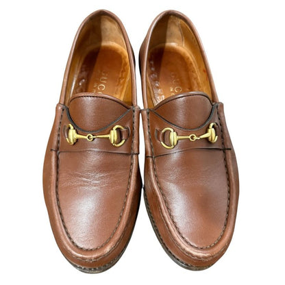 Gucci Leather Horsebit Loafers Size 35 Equivalent to 22cm (8.66in) Brown