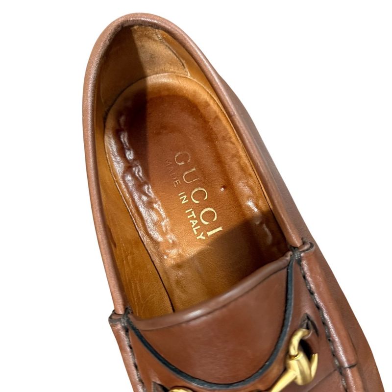 Gucci Leather Horsebit Loafers Size 35 Equivalent to 22cm (8.66in) Brown