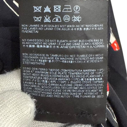 Good Saint Laurent Paris Eddy Period Rip Pattern Silk 100% Long Sleeve Shirt 34