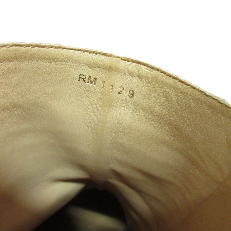 Celine Cubaine Cubane Croc Shape Pressed Leather Short Boots 38 1/2 Equivalent