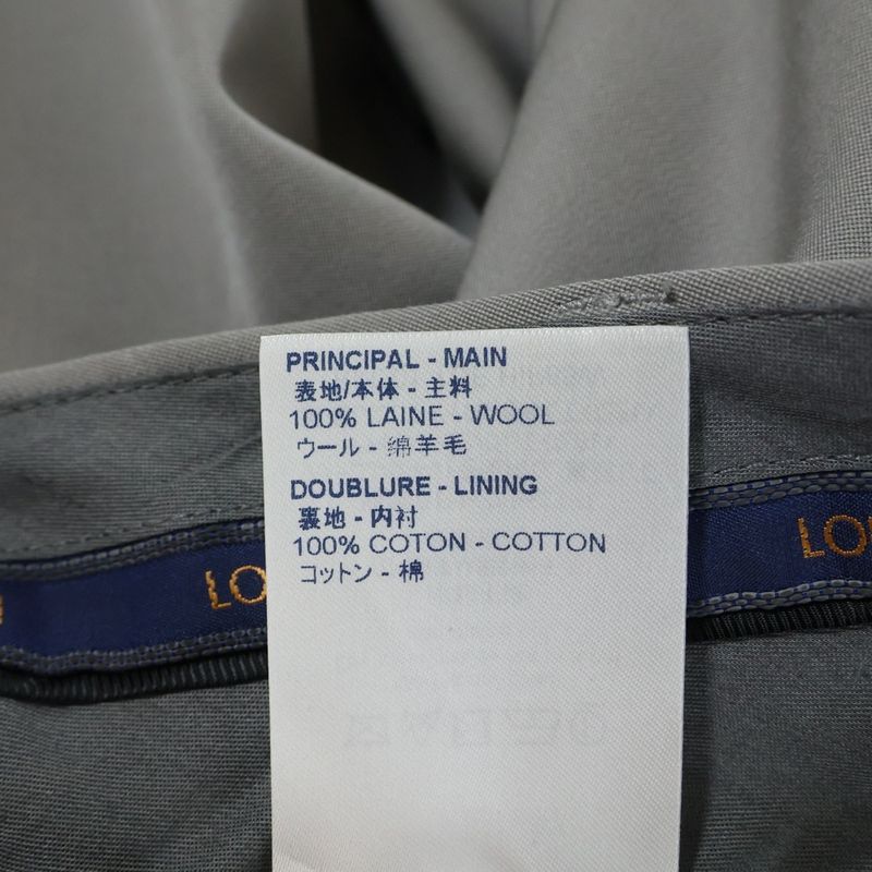 Louis Vuitton 20SS Wool Slacks Long Pants Rm201 TDE Hip85w Gray