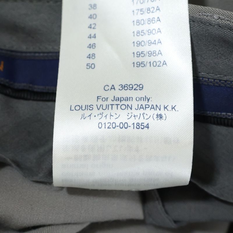 Louis Vuitton 20SS Wool Slacks Long Pants Rm201 TDE Hip85w Gray