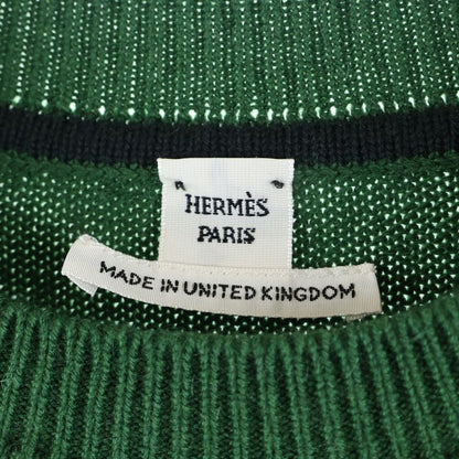 Hermes H Lift Cashmere Knitted Sweater Green Ladies