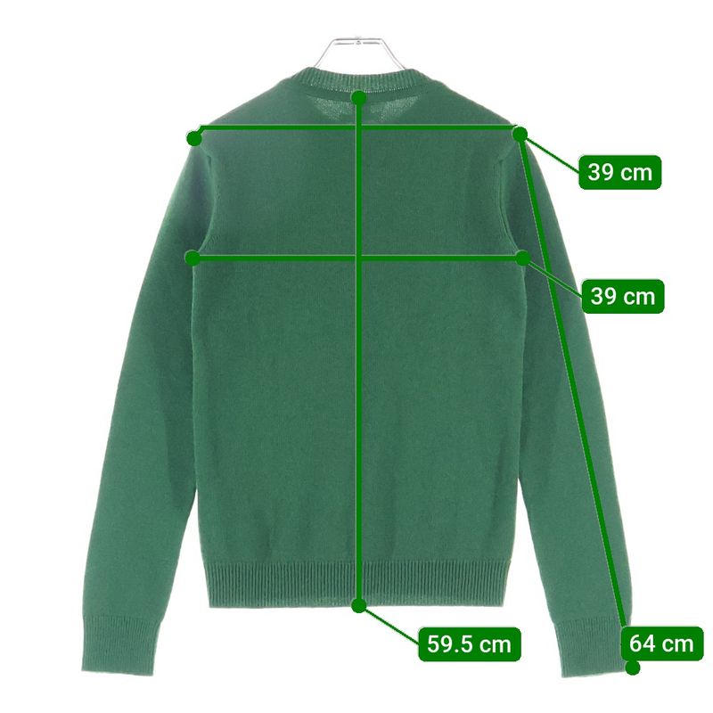 Hermes H Lift Cashmere Knitted Sweater Green Ladies