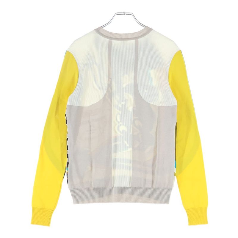 Hermes Brides De Gala Long-sleeved Knit Sweater In Twillaine Silk Women's Multi