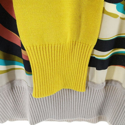 Hermes Brides De Gala Long-sleeved Knit Sweater In Twillaine Silk Women's Multi