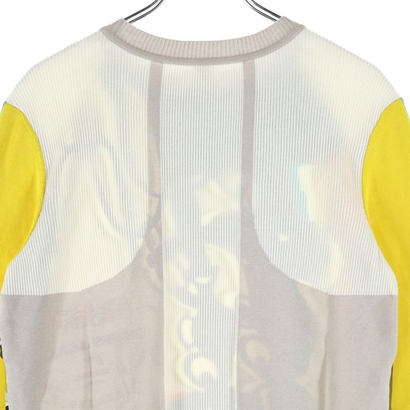 Hermes Brides De Gala Long-sleeved Knit Sweater In Twillaine Silk Women's Multi