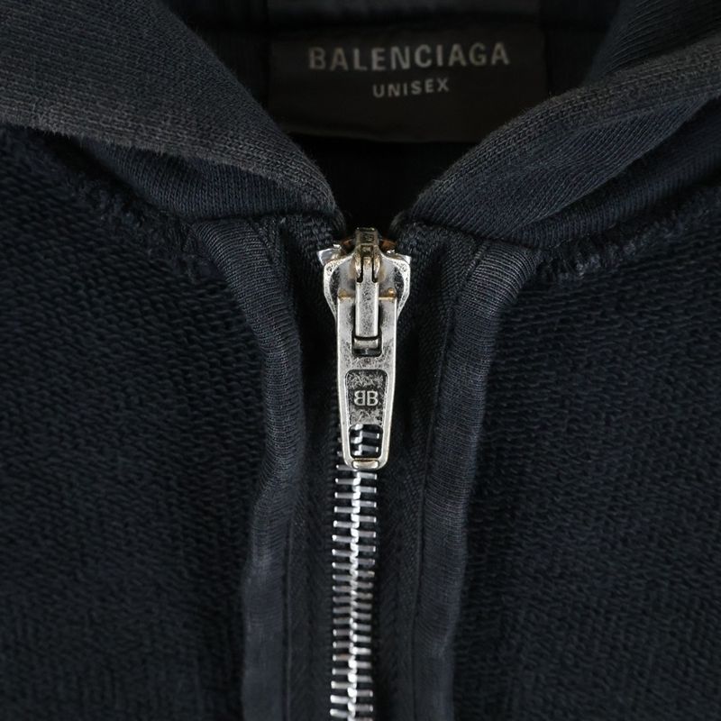 Balenciaga Inside OUT Zip-up Hoodie 790378 Tqvj3 Inside Out Zip-up Hoodie Black