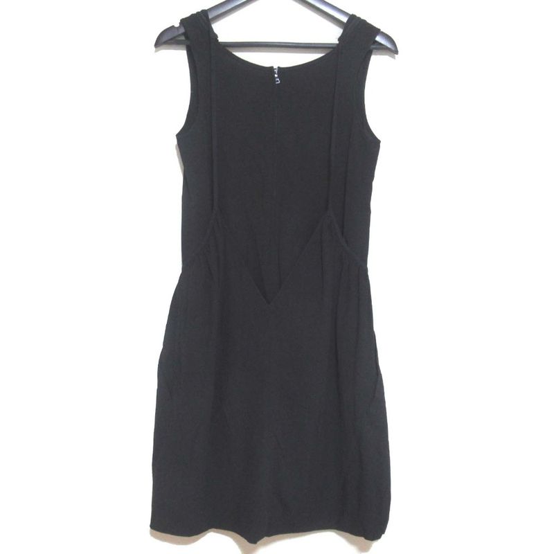 Prada Sport Sleeveless Knee Length Faye Cles Iyer Dress Size 38 Black Women's