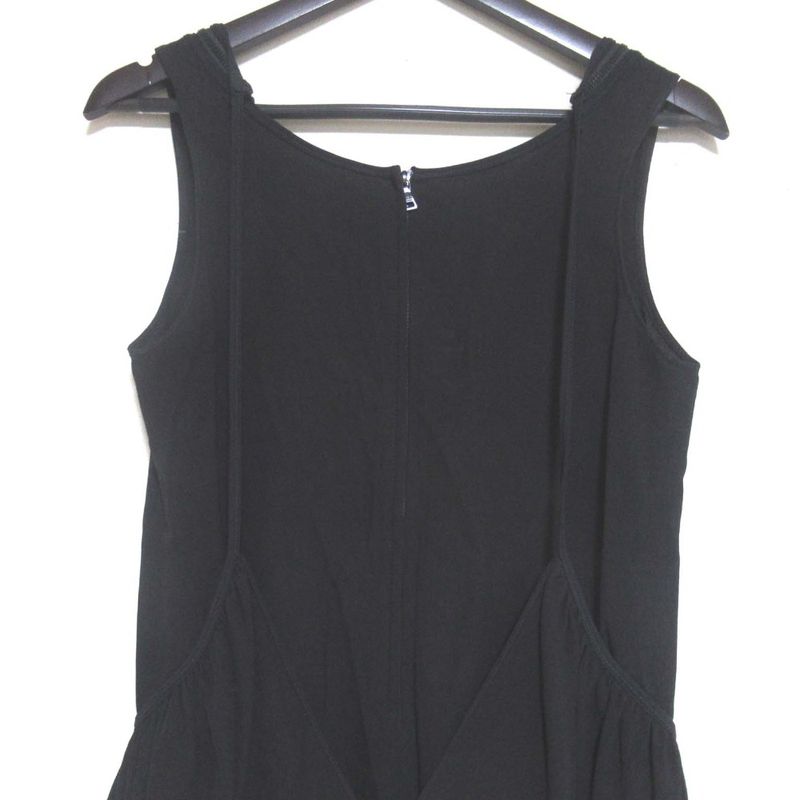 Prada Sport Sleeveless Knee Length Faye Cles Iyer Dress Size 38 Black Women's