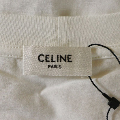 Celine Photo Print Cotton Jersey Loose Short Sleeved T-shirt White 2x43f671q