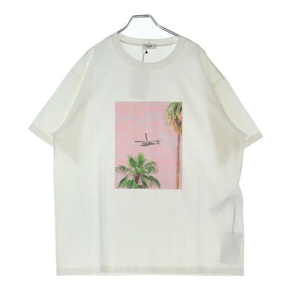 Celine Photo Print Cotton Jersey Loose Short Sleeved T-shirt White 2x43f671q