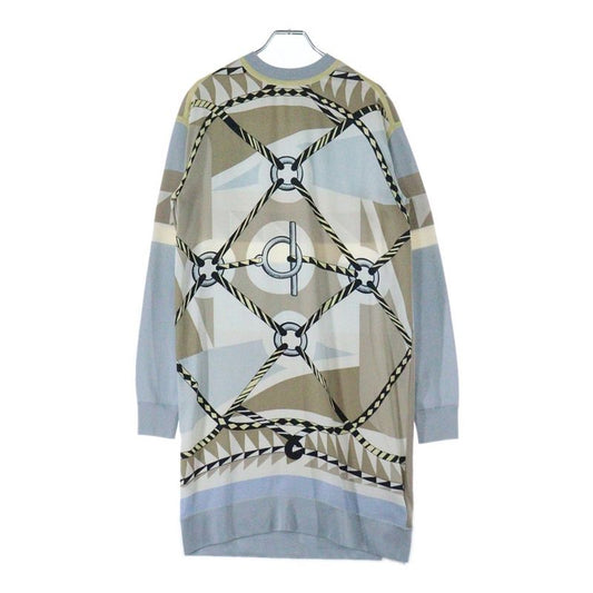 Hermes Twillaine Dress Silk Wool Multi Women's 3h2825dj