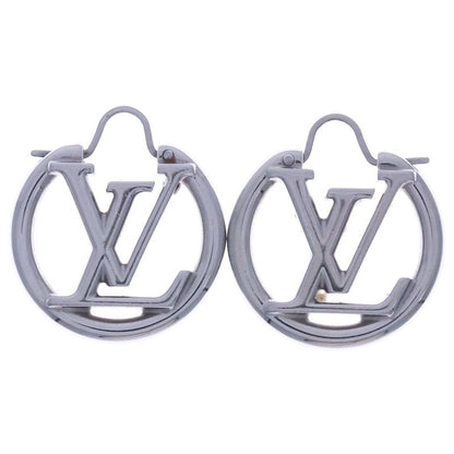 Louis Vuitton Bookle De Reille Louise Earrings Silver M01216