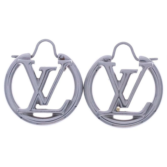 Louis Vuitton Bookle De Reille Louise Earrings Silver M01216