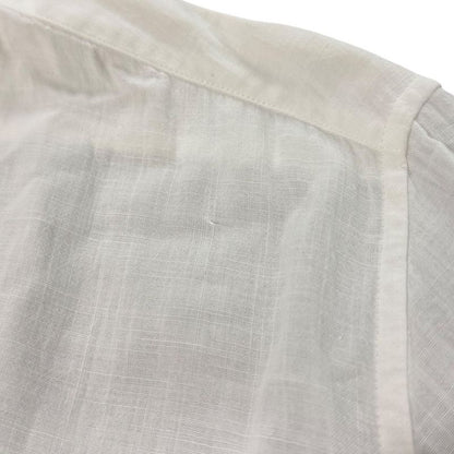 Saint Laurent Paris Long Sleeve Open Collar Shirt Oversize D 37 14 1/2 White