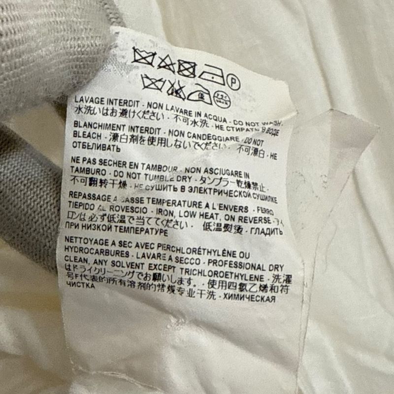 Saint Laurent Paris Long Sleeve Open Collar Shirt Oversize D 37 14 1/2 White