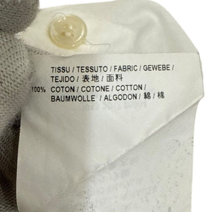 Saint Laurent Paris Long Sleeve Open Collar Shirt Oversize D 37 14 1/2 White