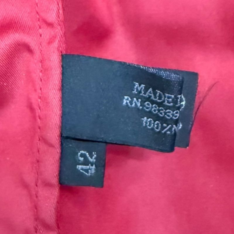 Good Prada Vintage Nylon Jacket Size 42 Red Ladies Used