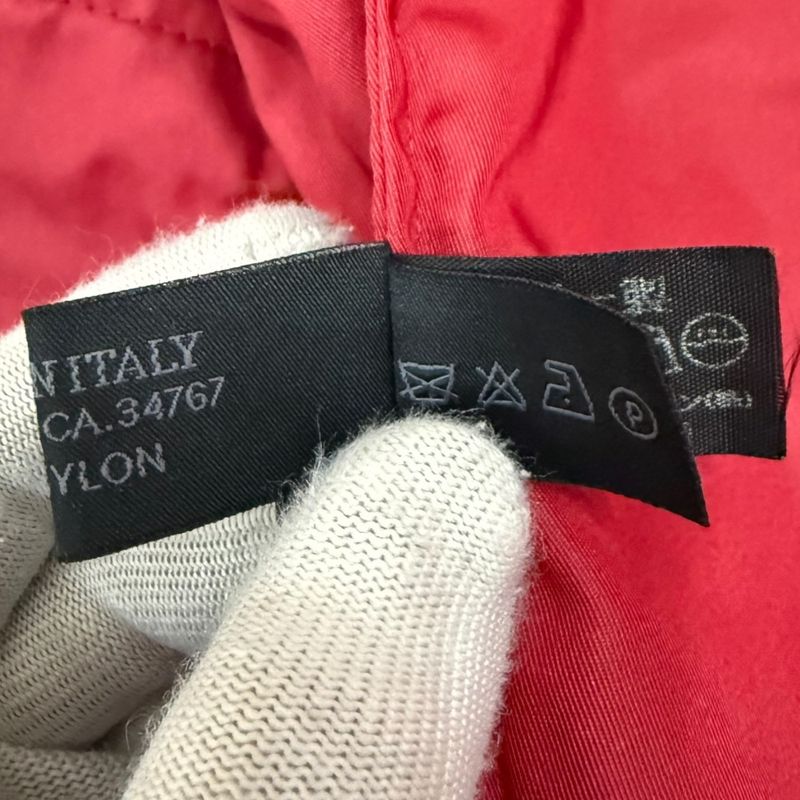 Good Prada Vintage Nylon Jacket Size 42 Red Ladies Used
