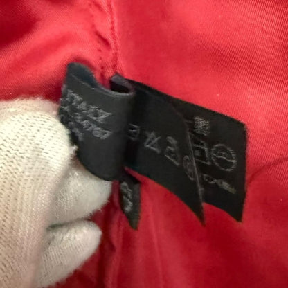 Good Prada Vintage Nylon Jacket Size 42 Red Ladies Used