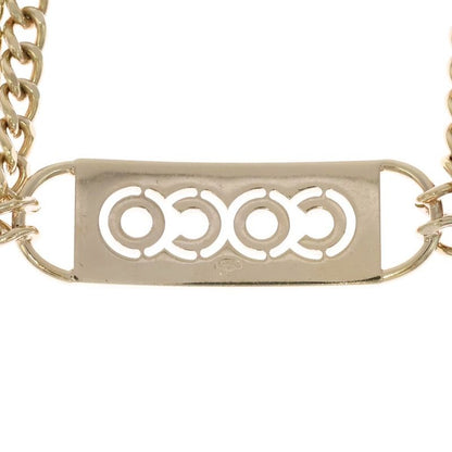 Chanel COCO Motif Rhinestone Chain Belt Chain Gold GP