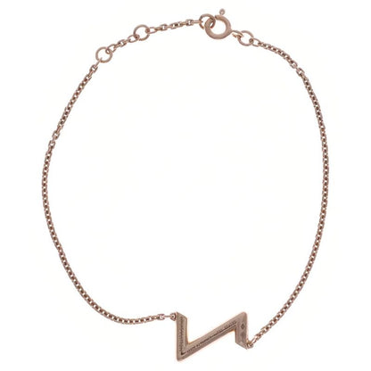 Louis Vuitton LV Volt Upside Down Bracelet Chain Pink Gold 750pg 4.8g Q95977