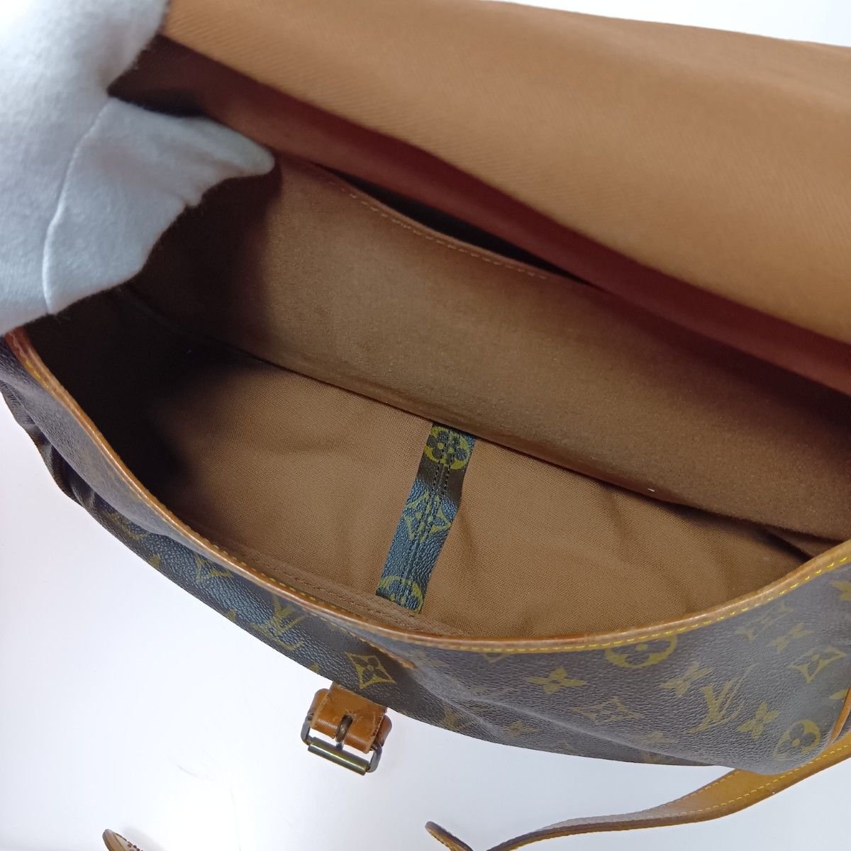 Louis Vuitton Monogram Saumur 35 Shoulder Bag M42254 Brown