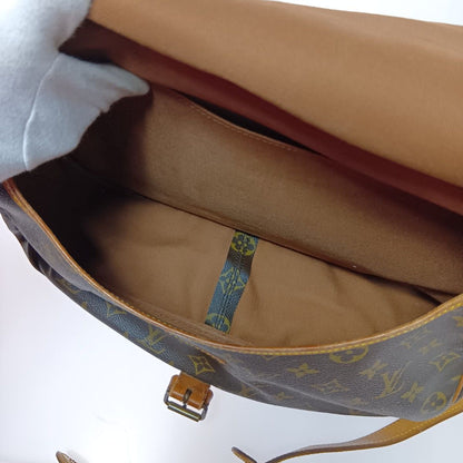 Louis Vuitton Monogram Saumur 35 Shoulder Bag M42254 Brown