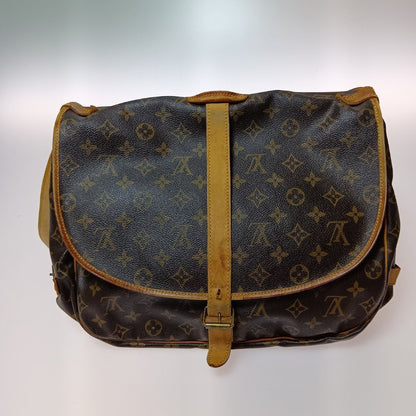 Louis Vuitton Monogram Saumur 35 Shoulder Bag M42254 Brown