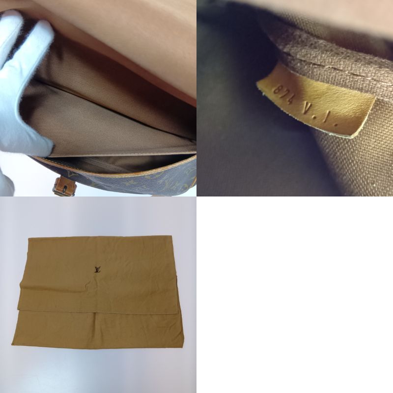 Louis Vuitton Monogram Saumur 35 Shoulder Bag M42254 Brown