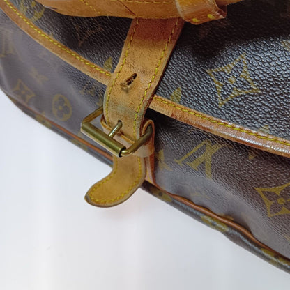 Louis Vuitton Monogram Saumur 35 Shoulder Bag M42254 Brown