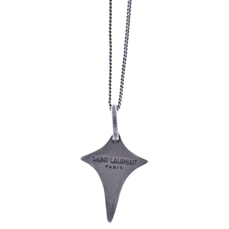 Saint Laurent Paris Shooting Star Necklace Silver