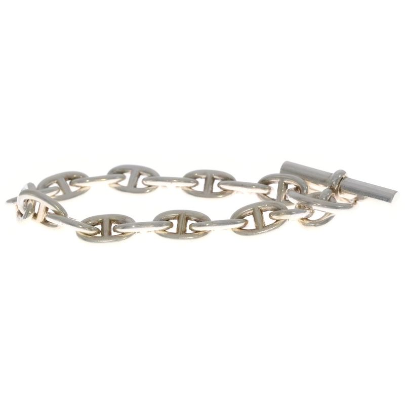 Hermes Chaine D'ancre MM 17link Chaine D'ancre MM Bracelet Silver Sv925