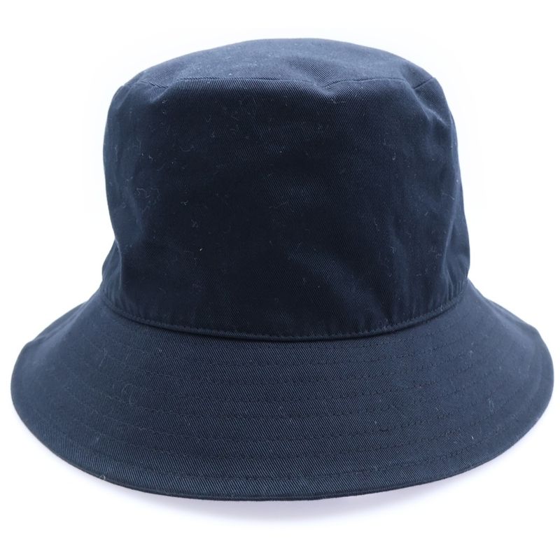 Celine Triomphe Bucket Hat Black Canvas Cotton L C455064